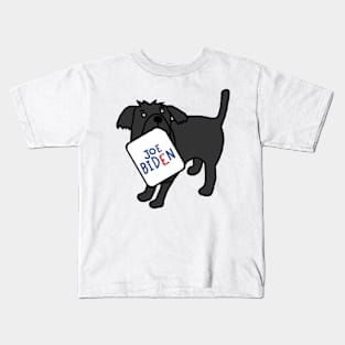 Cute Dog with Joe Biden Sign Kids T-Shirt